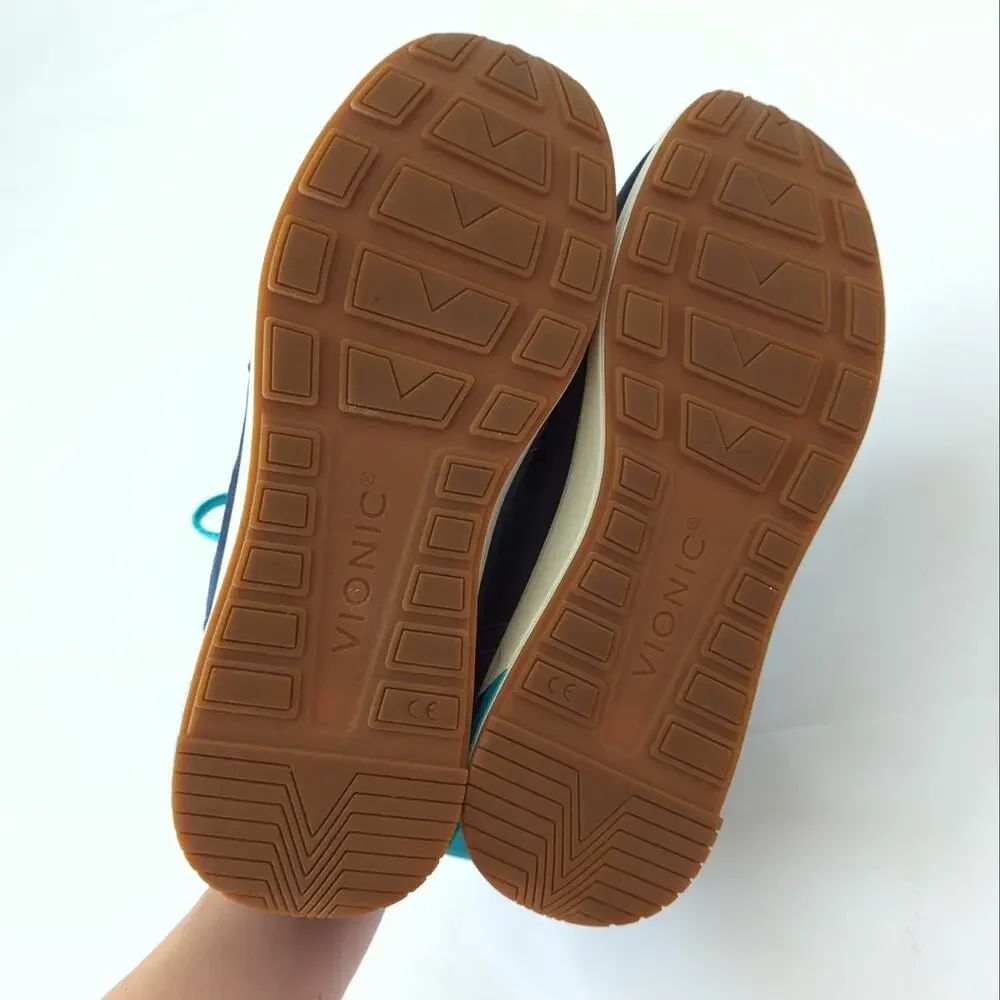 Vionic‎ Womens Sneakers Rechelle Navy Blue Nubuck Suede Shoes Size 10 US - Picture 4 of 11